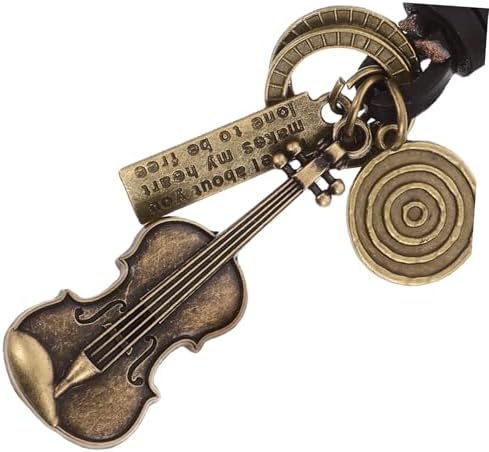 PRETYZOOM Retro Violin Keychain for Music Lovers