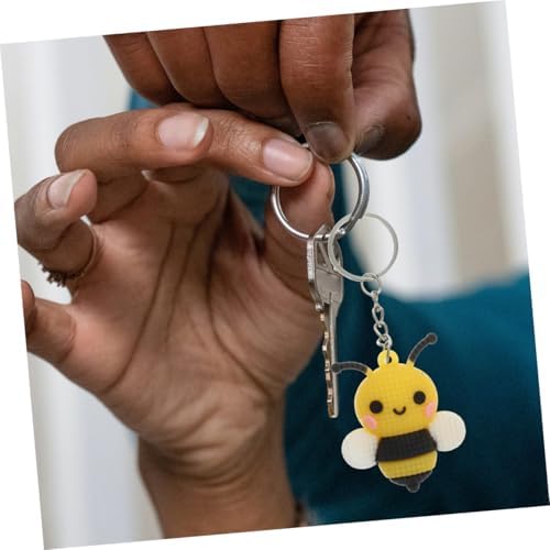 Cute Bee Keychain Backpack Keyring Party Favor