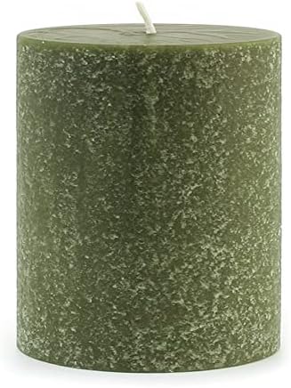 Root Candles Timberline Olive Pillar Candle 4x4-Inch