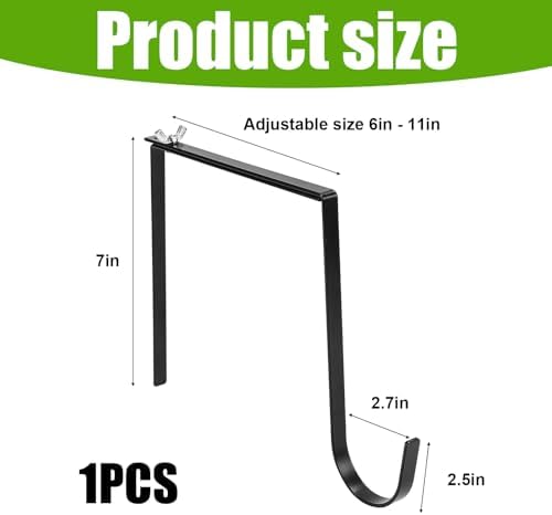 Adjustable Wreath Hanger for Headstones Durable Stainless Steel 6-11 Inch Fit
