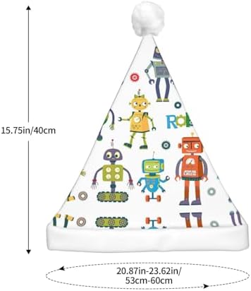 Cute Cartoon Robot Christmas LED Santa Hat for Festive Parties