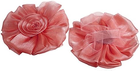 Turbokey 3D Rose Flower Curtain Tieback Holdback Set
