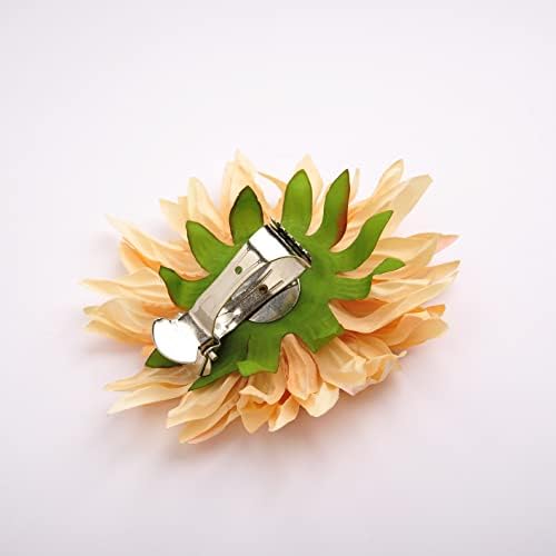 SUQ I OME 2 Pack Light Yellow Sunflower Curtain Clips