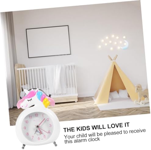 ABOOFAN Cute Unicorn Alarm Clock for Home