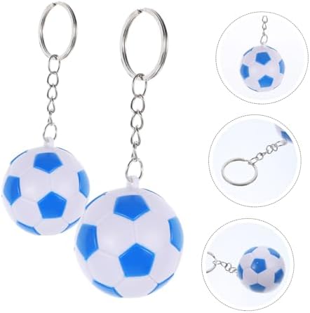 Cabilock 2Pcs Soccer Ball Keychains for Party Favors