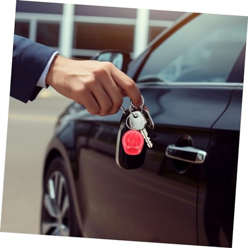 Amosfun 4pcs Construction Helmet Keychain Set