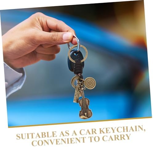PRETYZOOM Retro Violin Keychain for Music Lovers