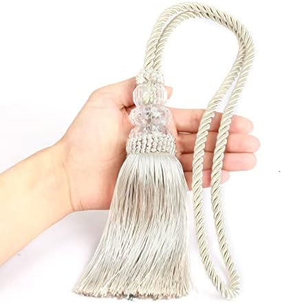 Curtain Tiebacks with Tassel Modern Window Curtain Holdbacks 2 Pack
