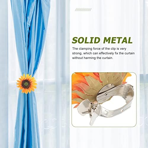 Veemoon 2pcs Sunflower Curtain Tiebacks Holdbacks for Home Decor