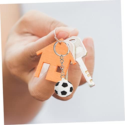 DECHOUS 16pcs Soccer Keyrings Sports Keychains for Boys and Girls