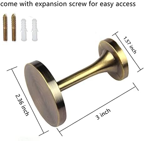 BEL AVENIR 2 Pack Metal Curtain Holdbacks Bronze