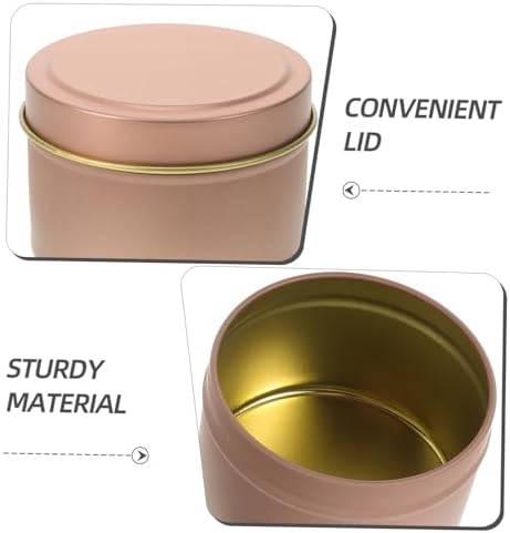 12pcs Metal Candle Tins for Candle Making Storage