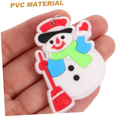 12pcs Cartoon Santa Keychains Christmas Decor