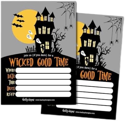 Hadley Designs Halloween Party Invites for Kids and Adults