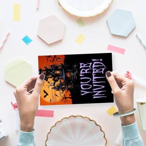 Halloween Costume Party Invitations with Envelopes Set of 20