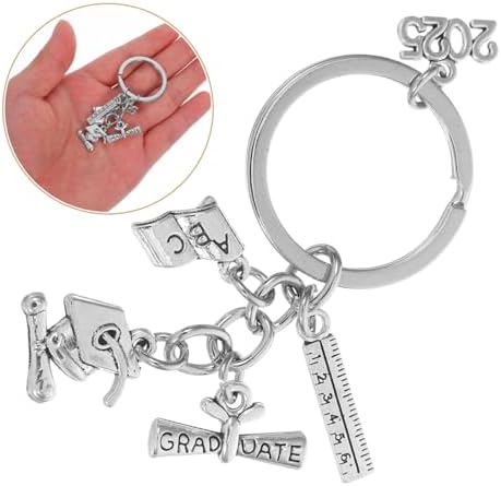 Graduation Keychain Stylish Keyring Funny College Student Backpack Purse Charm Party Favors