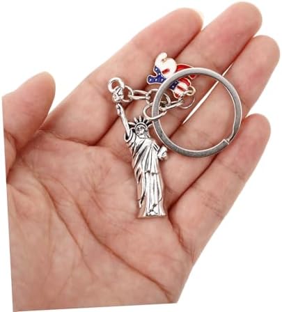 CHILDWEET USA Flag Keychain Pendant Lightweight Travel Souvenir