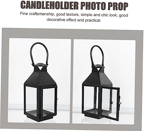 Cabilock Vintage Wrought Iron Wind Lantern Candleholder