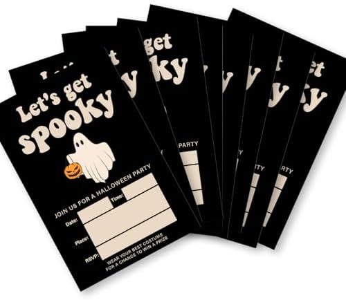 Spooky Halloween Party Invites with Envelopes Set of 20