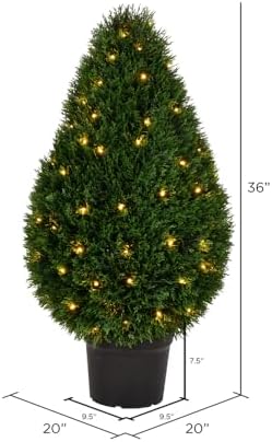 Vickerman 36 High Cedar Teardrop Bush