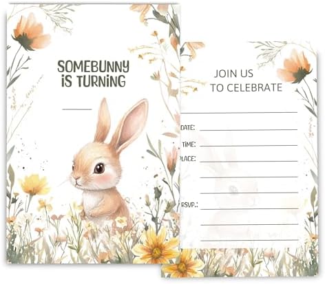 Fablus Birthday Invitations Girls 4x6 Inches 30 Sets with Envelopes