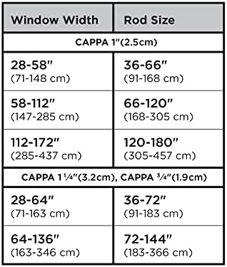 Umbra Cappa Curtain Rod 1 Inch 66 to 120 Inches
