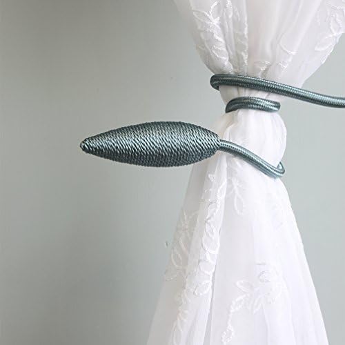 Valea Home 4 Piece Curtain Tiebacks in Teal