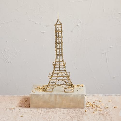 Creative Co Op Decorative Wire Eiffel Tower Antique Brass