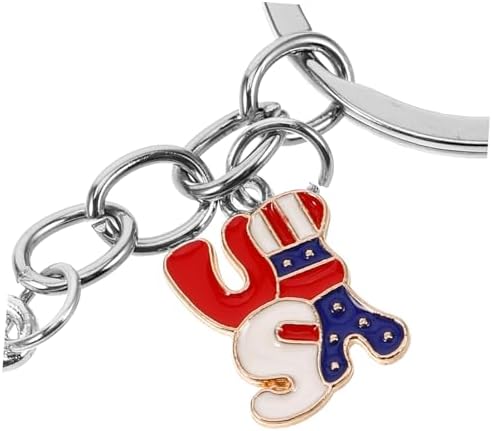 CHILDWEET USA Flag Keychain Pendant Lightweight Travel Souvenir