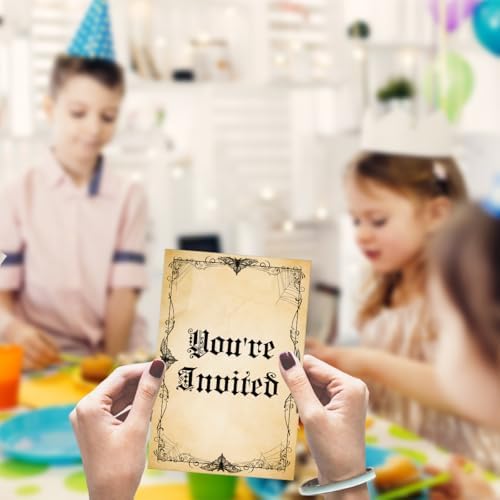 Gothic Halloween Invitations with Envelopes Set of 20