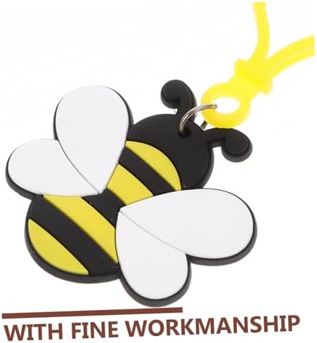 FAVOMOTO 12pcs Cute Bee Charm Keychain Pack for Women