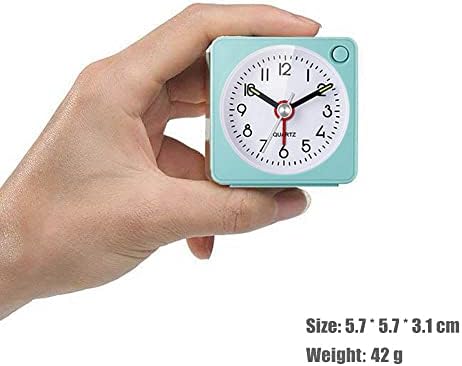 Jisile Travel Analog Alarm Clock 225 Inch Ultra Small with Snooze and Light
