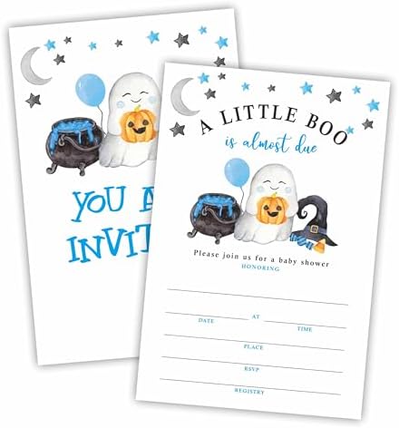 25 Halloween Baby Shower Invitations With Envelopes