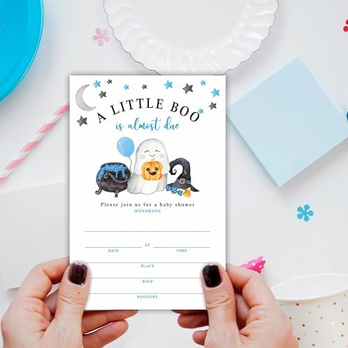 25 Halloween Baby Shower Invitations With Envelopes