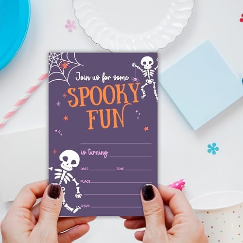 Halloween Party Invitations Set of 25 With Envelopes
