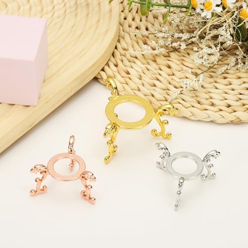 Uxcell 2pcs Metal Crystal Sphere Holder for Home Decor