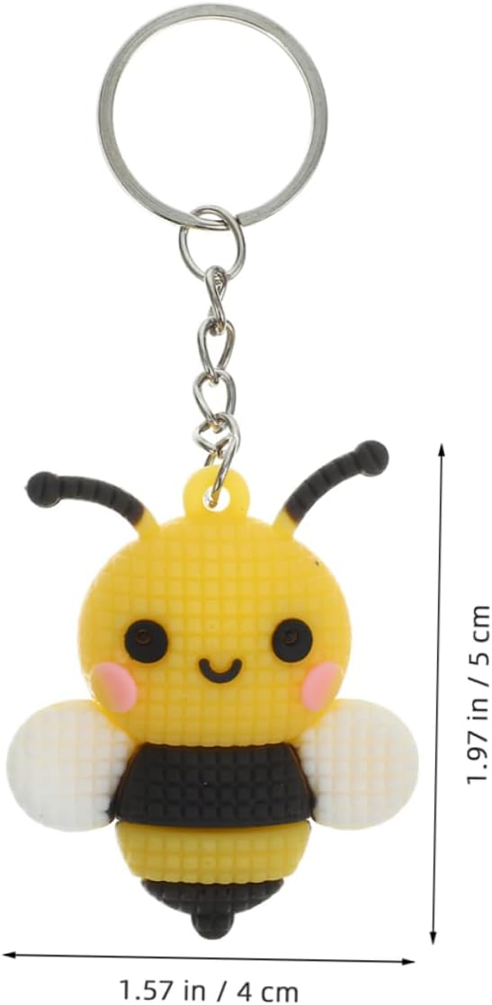 Cute Bee Keychain Backpack Keyring Party Favor