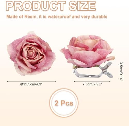 PATIKIL Gradient Purple Flower Curtain Tiebacks 2 Pcs