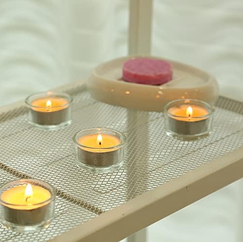 GOLDEAL 30 PCS Clear Glass Tea Light Holders