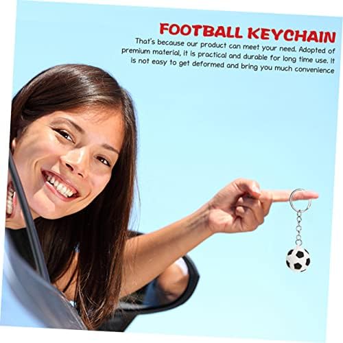 DECHOUS 16pcs Soccer Keyrings Sports Keychains for Boys and Girls