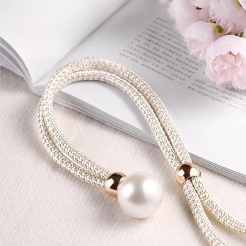 2 Pack Pink Handmade Curtain Tiebacks for Farmhouse Decor