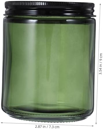 STOBAZA 12 Pcs 250Ml Glass Candle Jars with Lids