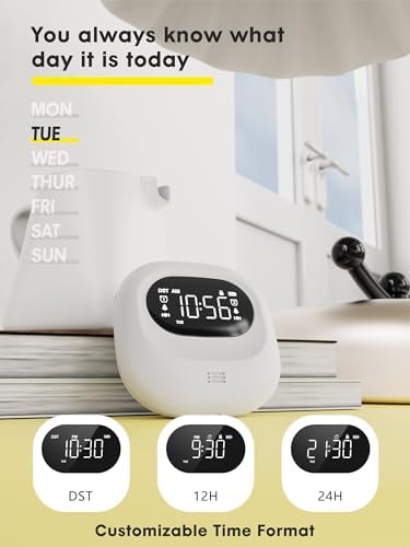 ROCAM Vibrating Alarm Clock with Dual Alarms