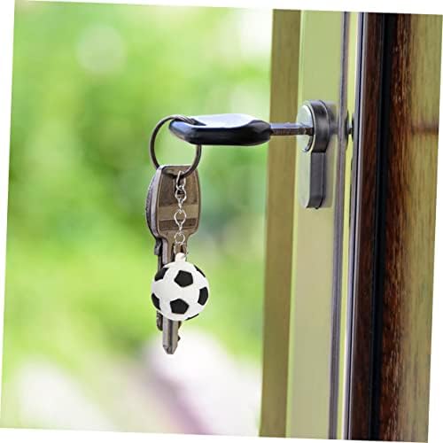 DECHOUS 16pcs Soccer Keyrings Sports Keychains for Boys and Girls