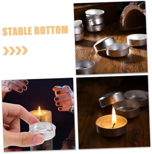 150pcs Reusable Aluminum Candle Tins for DIY and Decor