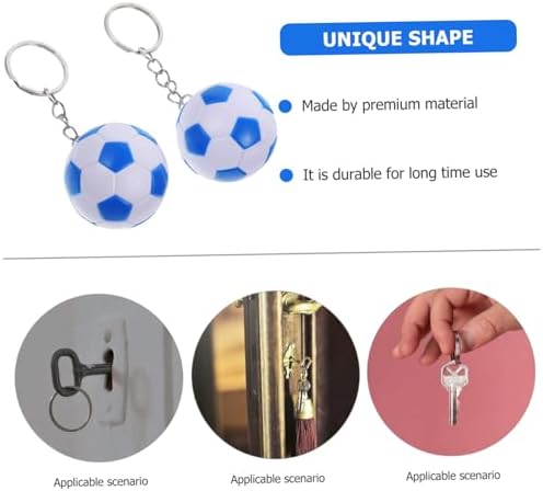 Cabilock 2Pcs Soccer Ball Keychains for Party Favors