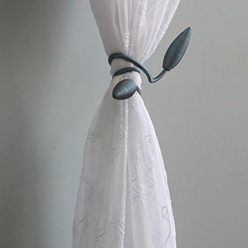 Valea Home 4 Piece Curtain Tiebacks in Teal