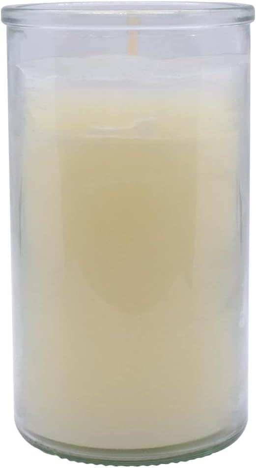 51 Beeswax Candle with Purple Scapular