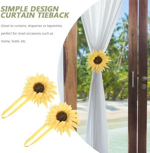 Sunflower Curtain Holdbacks for Summer Windows
