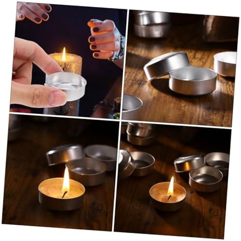 150pcs Reusable Aluminum Candle Tins for DIY and Decor